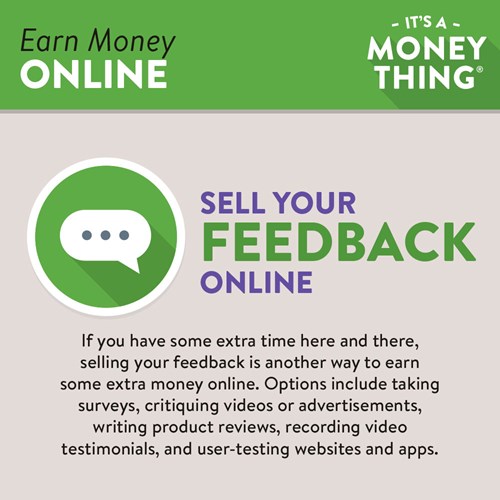 Sell your feedback online