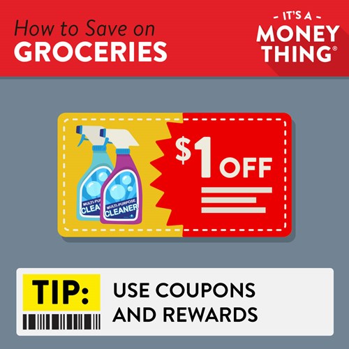 Use coupons and rewards
