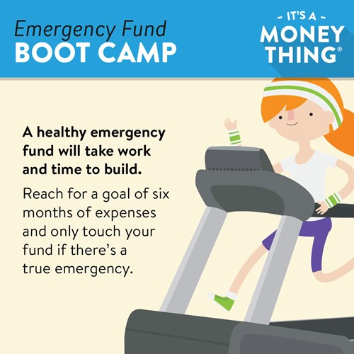 A healthy emergency fund will take work and time to build