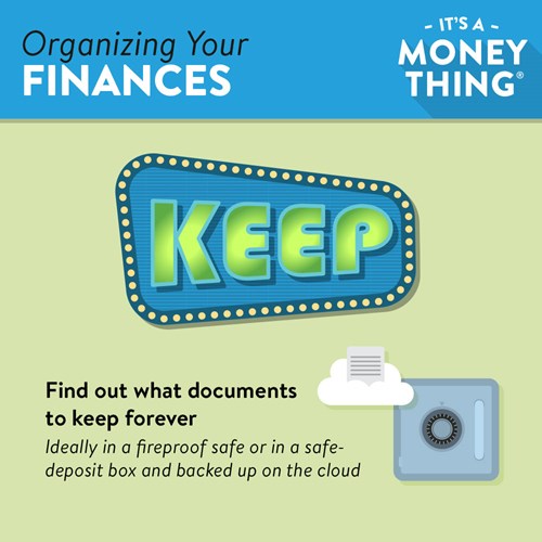 Find out what documents to keep forever