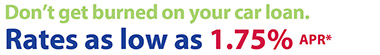 Don&raquo;t get burned on your car loan.